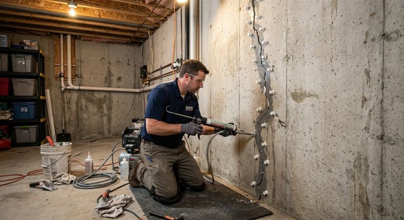 Basement Crack Repair in Spartanburg, SC