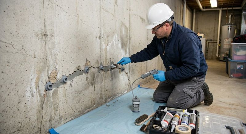 Basement Crack Repair in Spartanburg, SC