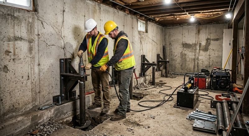 Basement Stabilization in Spartanburg, SC
