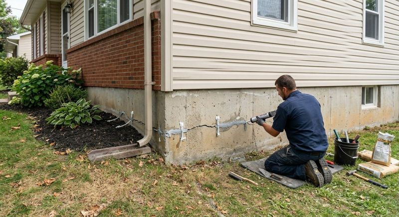 Cracked Foundation Repair in Cowpens, SC