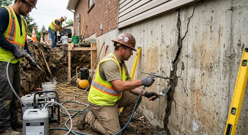 Cracked Foundation Repair in Fountain Inn, SC