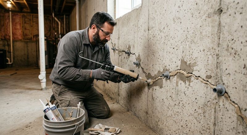 Cracked Foundation Repair in Polk County, NC