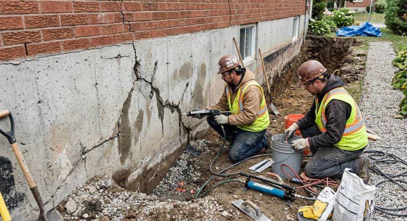 Cracked Foundation Repair in Taylors, SC