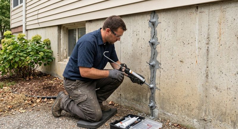 Foundation Crack Sealing in Spartanburg, SC