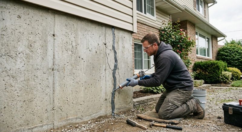 Foundation Crack Sealing in Spartanburg, SC