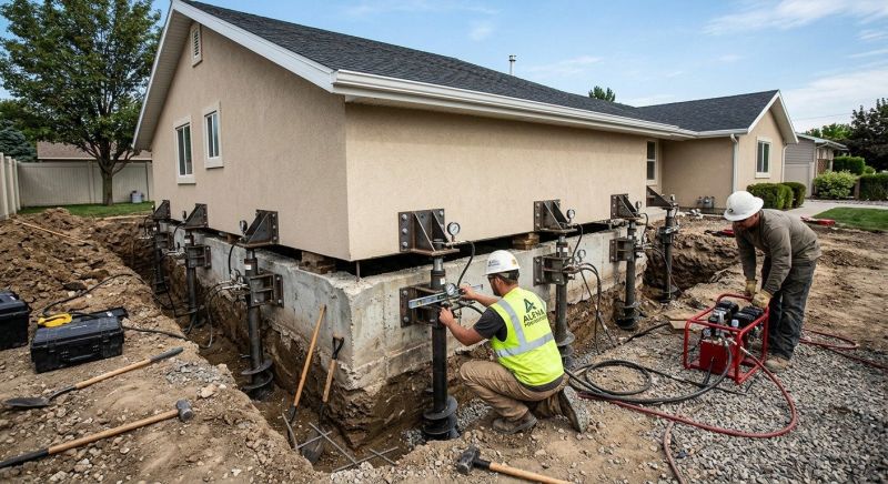 Foundation Pier Leveling in Spartanburg, SC