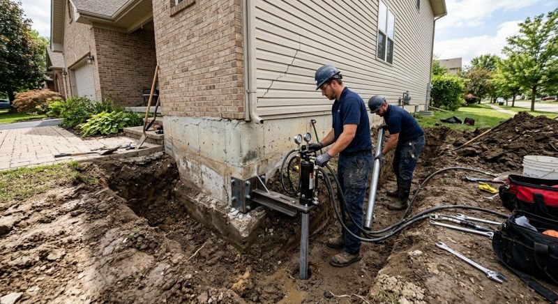 Foundation Settlement Repair in Spartanburg, SC