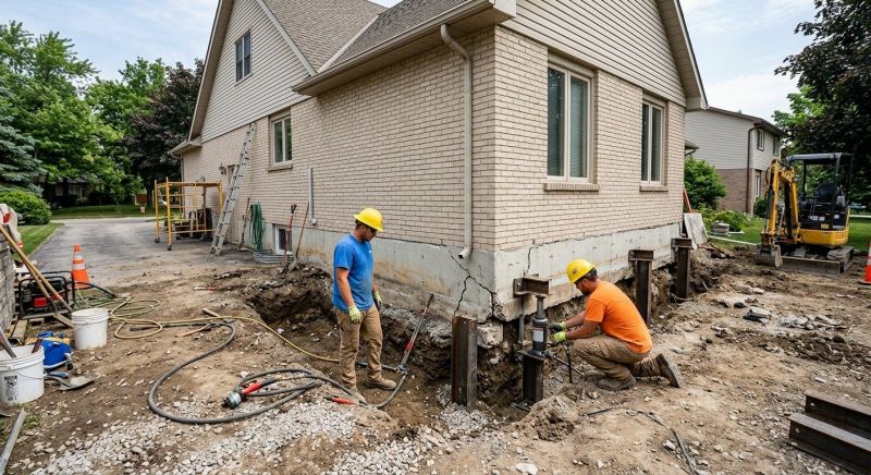 Helical Piers Installation in Spartanburg, SC