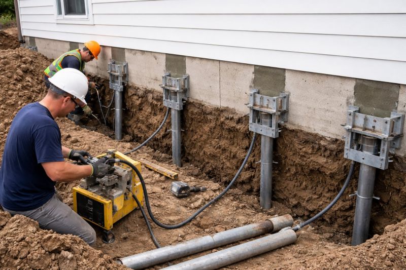 Helical Piers Installation in Spartanburg, SC
