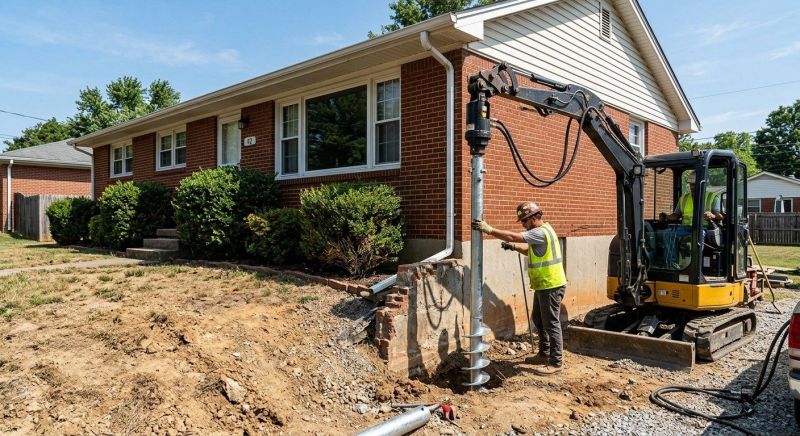 Helical Pile Installation in Spartanburg, SC