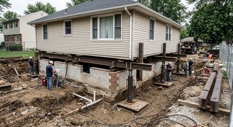 Sinking Foundation Lifting in Spartanburg, SC