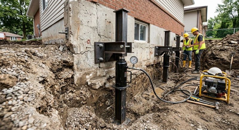 Sinking Foundation Lifting in Spartanburg, SC