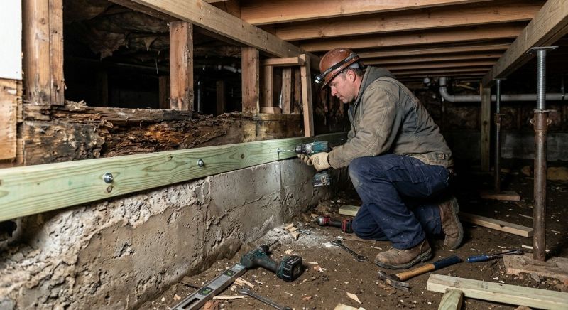 Sinking Foundation Repair in Greer, SC