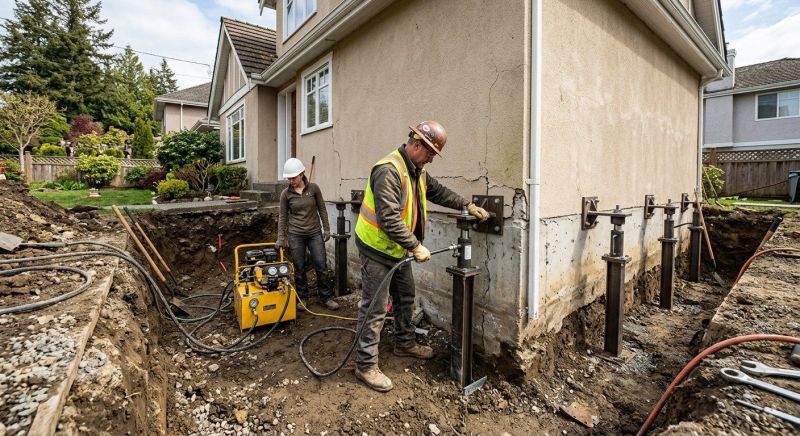 Sinking Foundation Repair in Simpsonville, SC